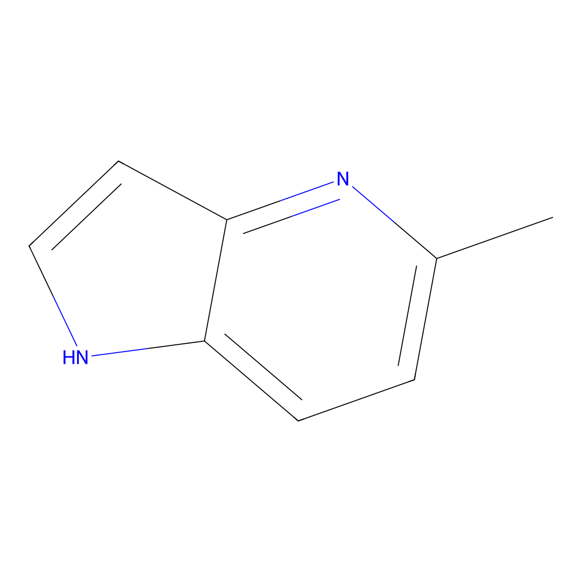 5-methyl-1H-pyrrolo[3,2-b]pyridine molecular structure, CAS 4943-67-3