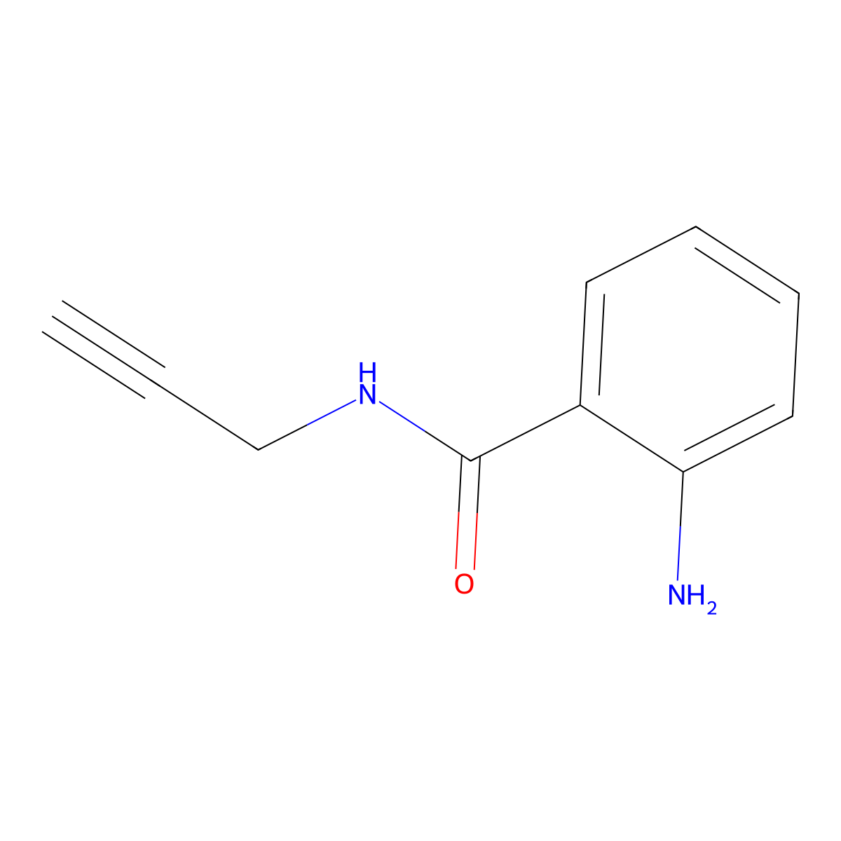 2-Amino-N-(prop-2-yn-1-yl)benzamide molecular structure, CAS 4943-83-3