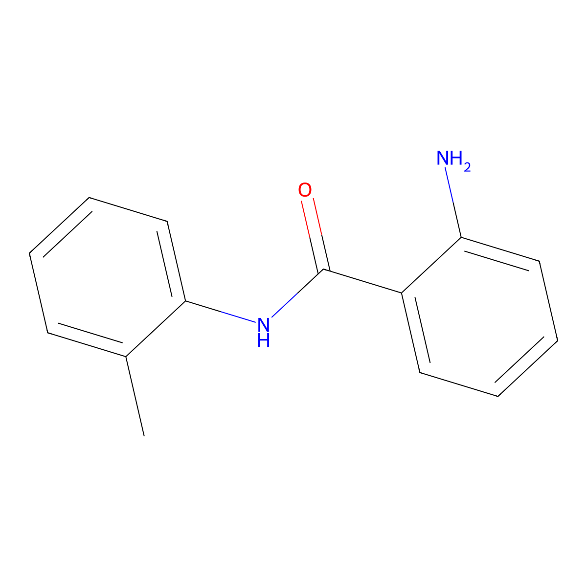 2-amino-N-(2-methylphenyl)benzamide molecular structure, CAS 4943-85-5