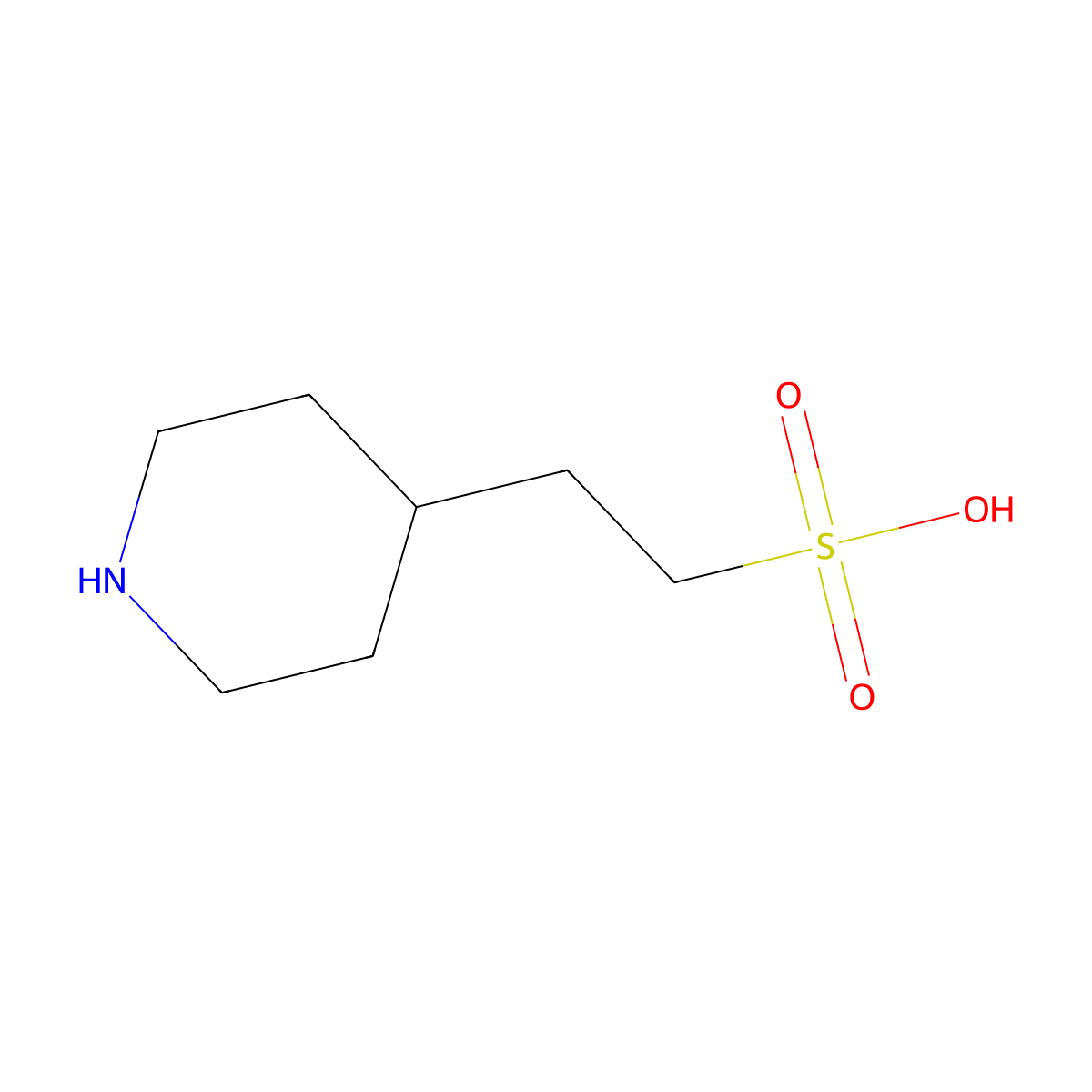 2-(Piperidin-4-yl)ethane-1-sulfonic acid molecular structure, CAS 4944-21-2