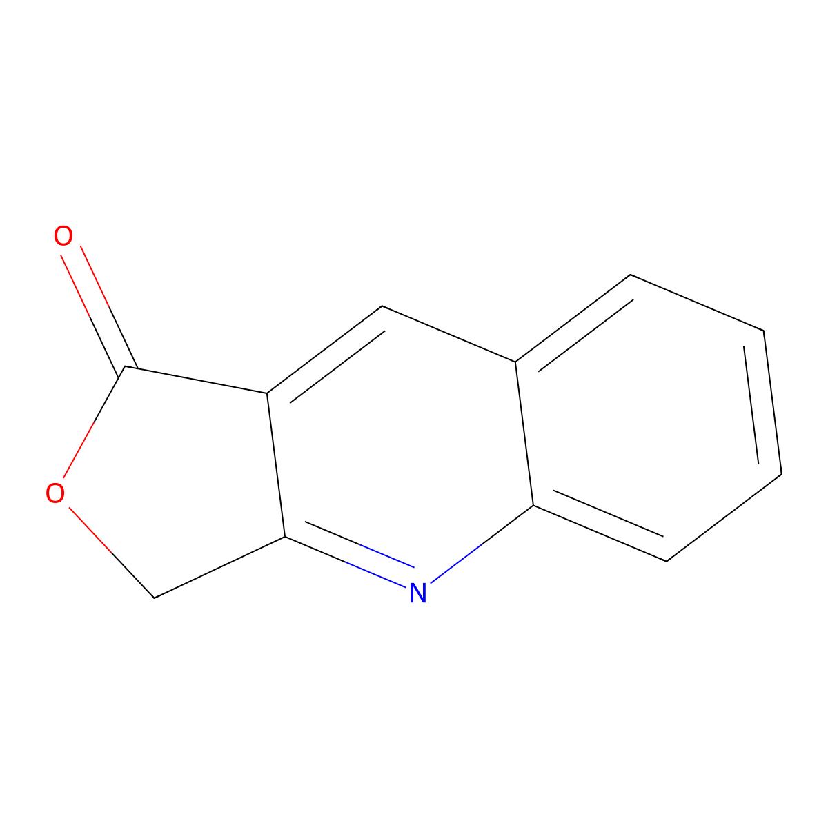 furo[3,4-b]quinolin-1(3H)-one molecular structure, CAS 4945-38-4