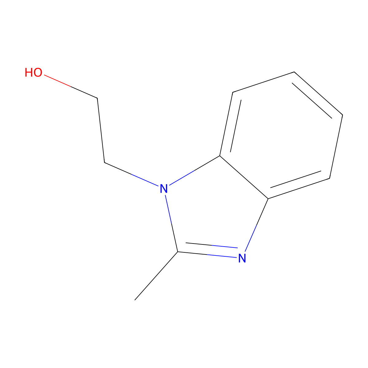 2-(2-Methyl-1H-benzimidazol-1-yl)ethan-1-ol molecular structure, CAS 4946-08-1