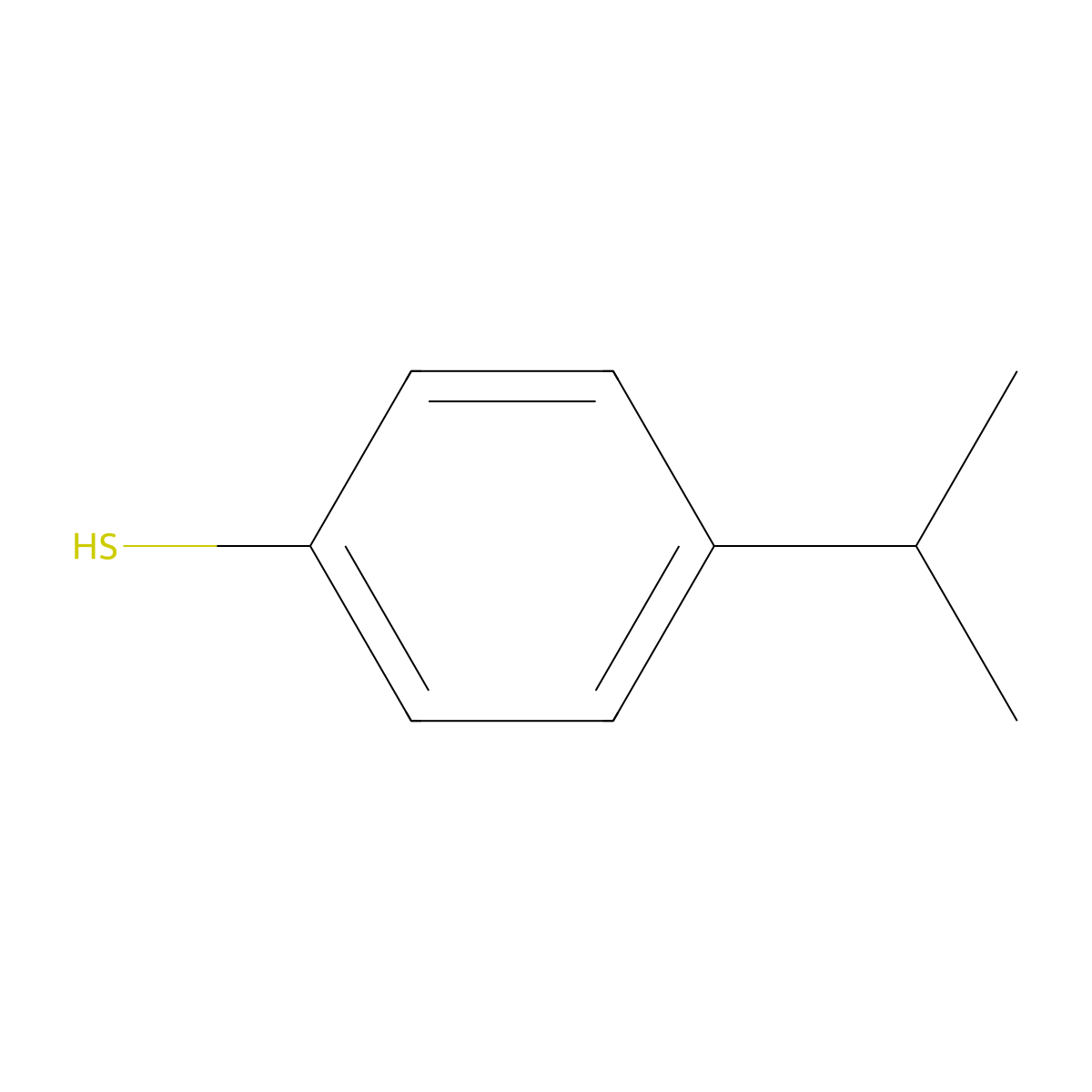 4-Isopropylbenzenethiol molecular structure, CAS 4946-14-9