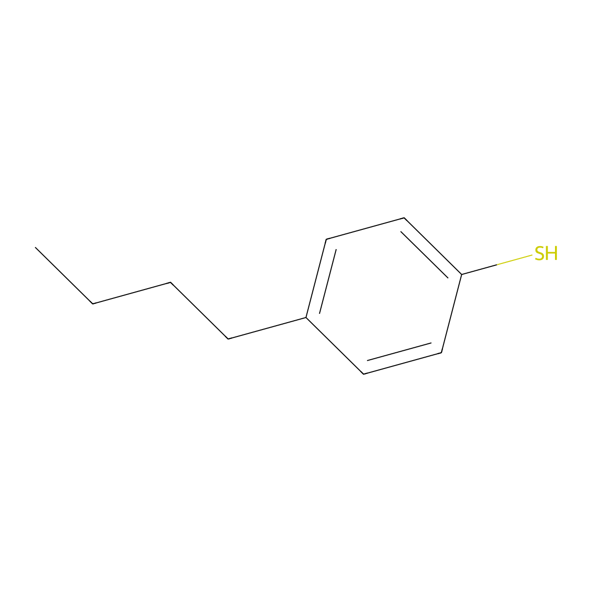 4-Butylbenzenethiol molecular structure, CAS 4946-15-0