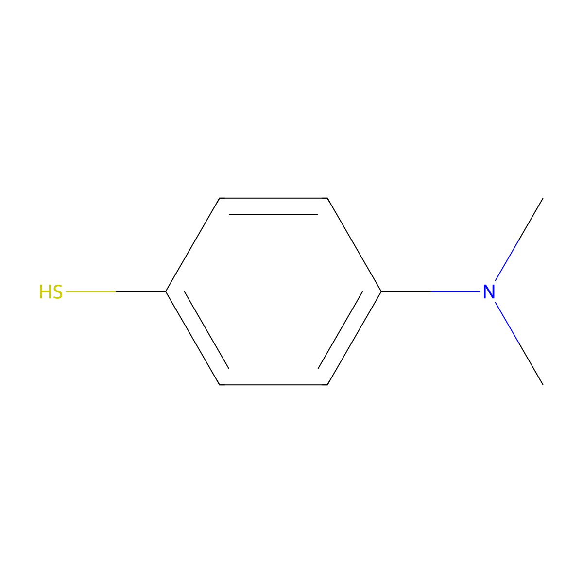 4-(Dimethylamino)benzene-1-thiol molecular structure, CAS 4946-22-9
