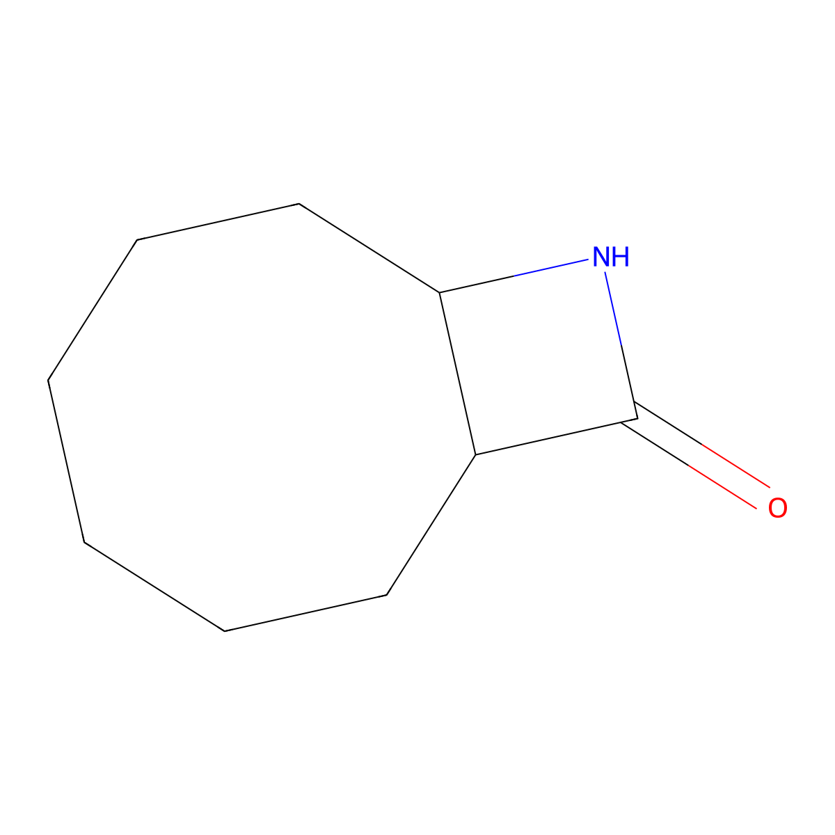 9-Azabicyclo[6.2.0]decan-10-one molecular structure, CAS 4946-36-5