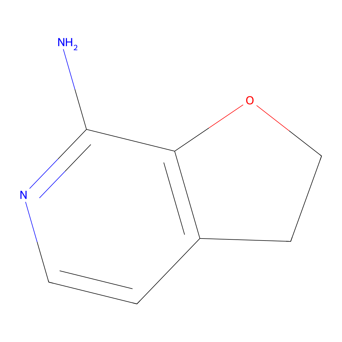 2H,3H-furo[2,3-c]pyridin-7-amine molecular structure, CAS 494767-14-5