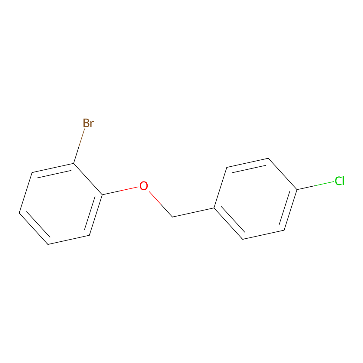 1-Bromo-2-((4-chlorobenzyl)oxy)benzene molecular structure, CAS 494772-51-9