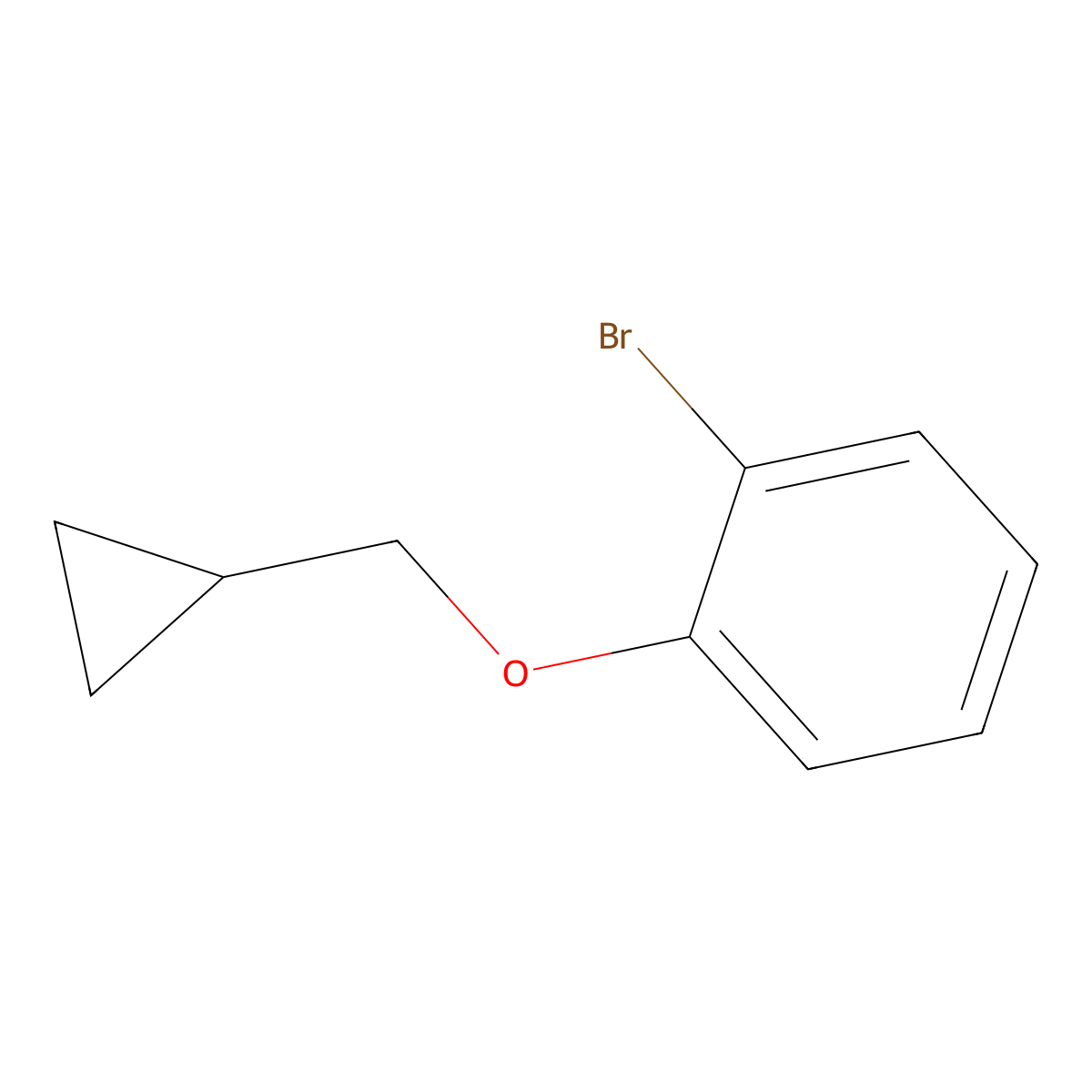 1-Bromo-2-(cyclopropylmethoxy)benzene molecular structure, CAS 494773-67-0