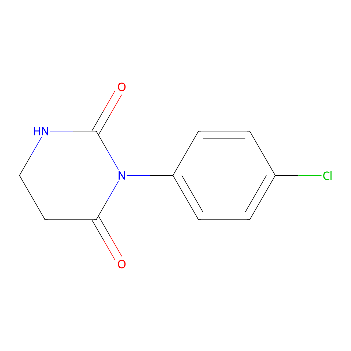 3-(4-Chlorophenyl)-1,3-diazinane-2,4-dione molecular structure, CAS 494779-10-1
