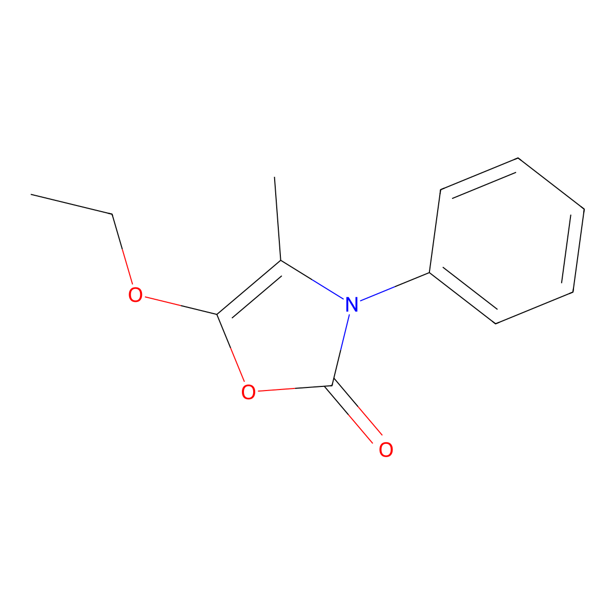 5-Ethoxy-4-methyl-3-phenyloxazol-2(3H)-one molecular structure, CAS 494779-58-7