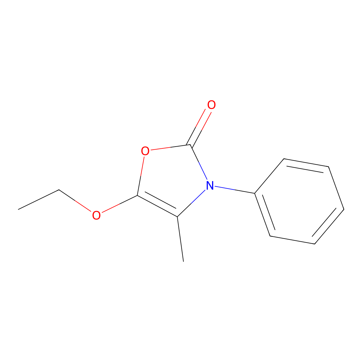 5-Ethoxy-4-methyl-3-phenyloxazol-2(3H)-one molecular structure, CAS 494779-58-7