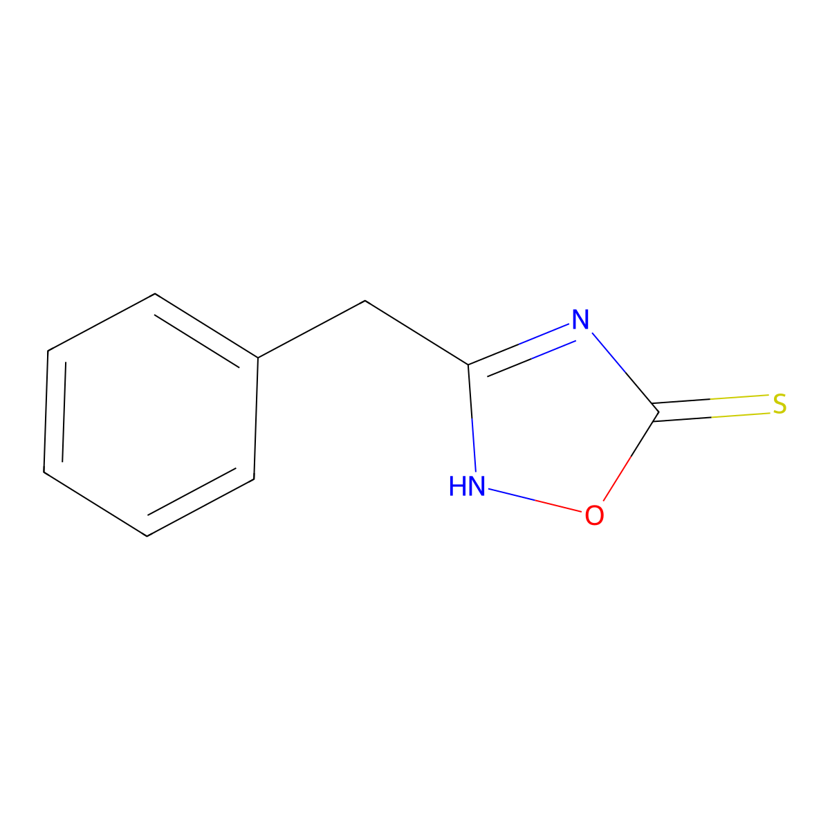 3-Benzyl-1,2,4-oxadiazole-5-thiol molecular structure, CAS 494780-00-6