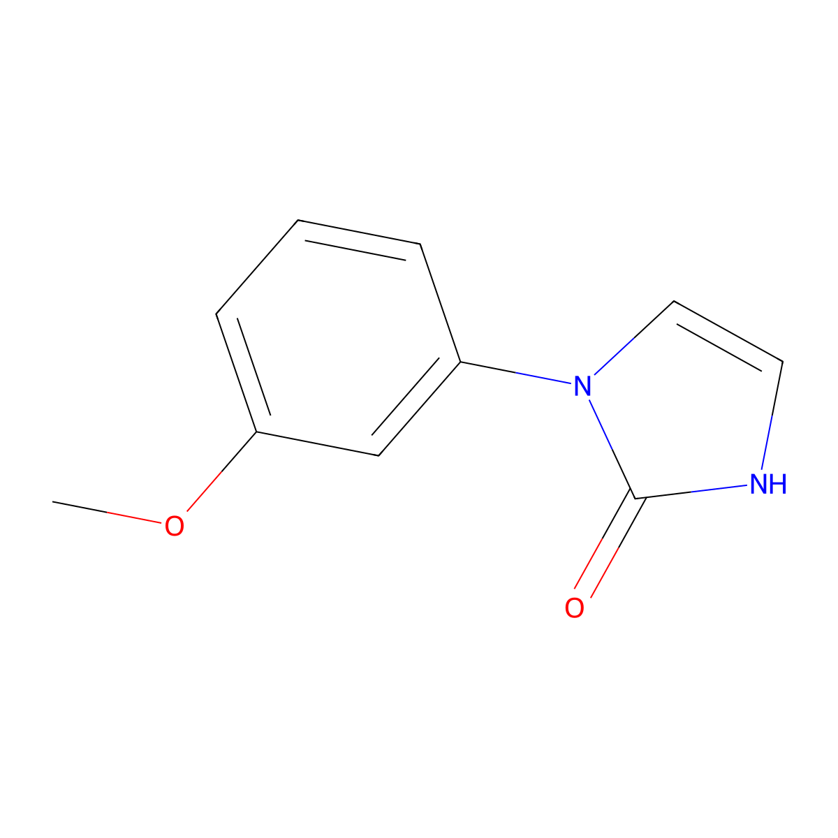 1-(3-methoxyphenyl)-1,3-dihydro-2H-imidazol-2-one molecular structure, CAS 494780-55-1
