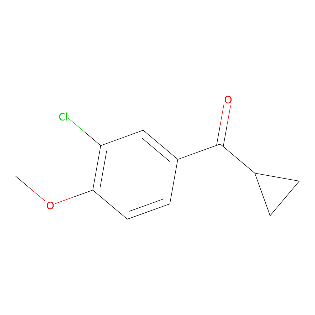 (3-Chloro-4-methoxyphenyl)cyclopropylmethanone molecular structure, CAS 494780-98-2