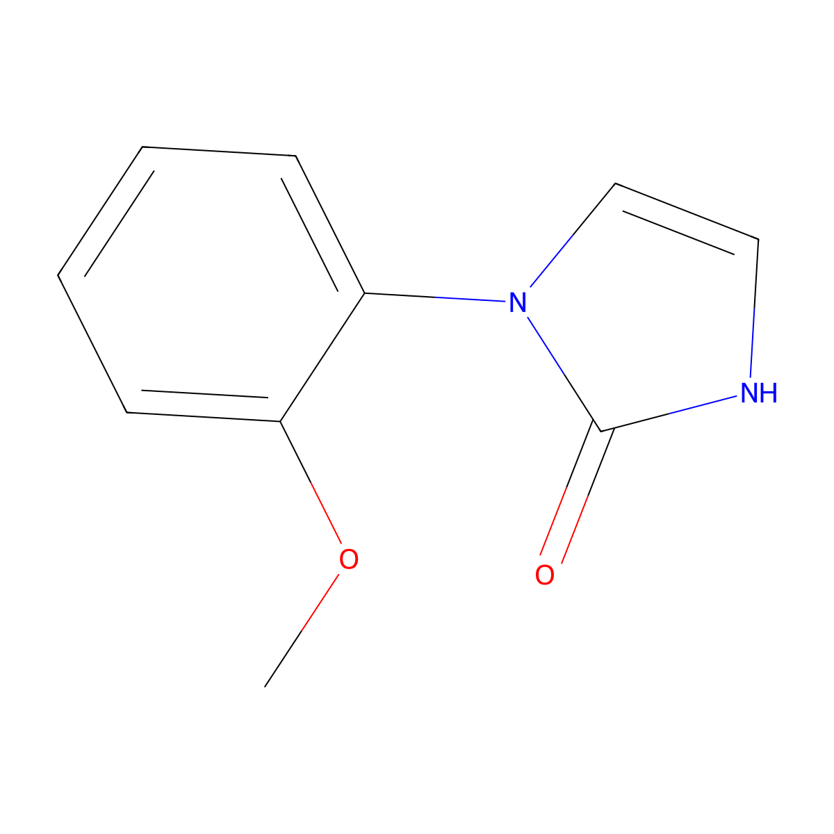 1-(2-methoxyphenyl)-1,3-dihydro-2H-imidazol-2-one molecular structure, CAS 494787-96-1