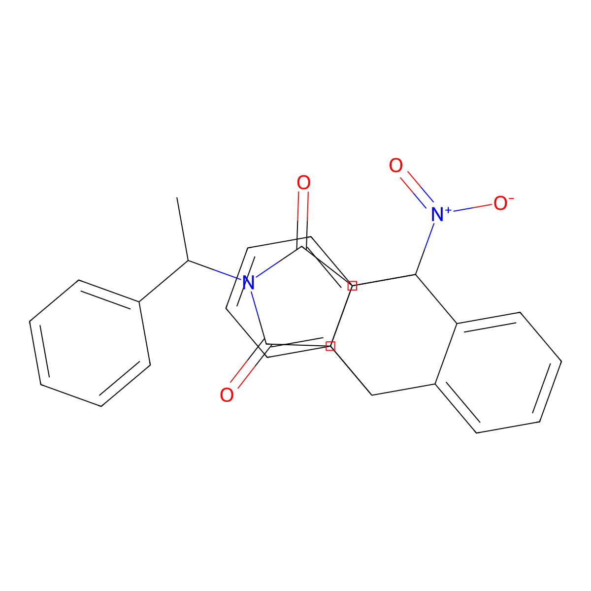 1-[Hydroxy(oxido)amino]-17-(1-phenylethyl)-17-azapentacyclo[6.6.5.0~2,7~.0~9,14~.0~15,19~]nonadeca-2,4,6,9,11,13-hexaene-16,18-dione molecular structure, CAS 494791-62-7