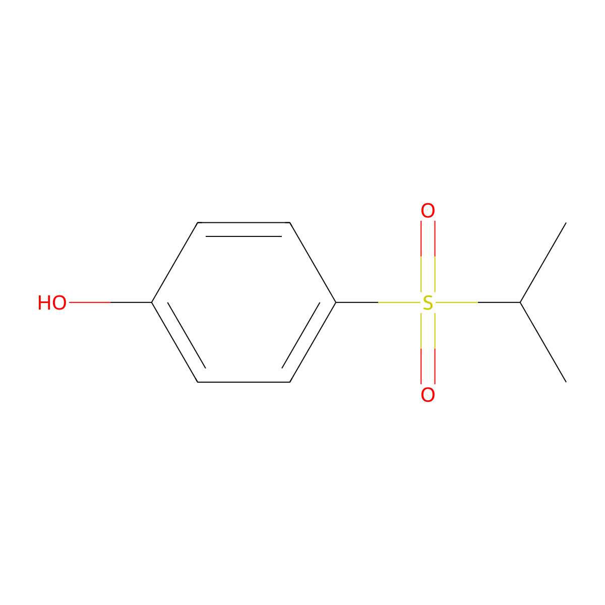 4-(Isopropylsulfonyl)phenol molecular structure, CAS 494794-53-5