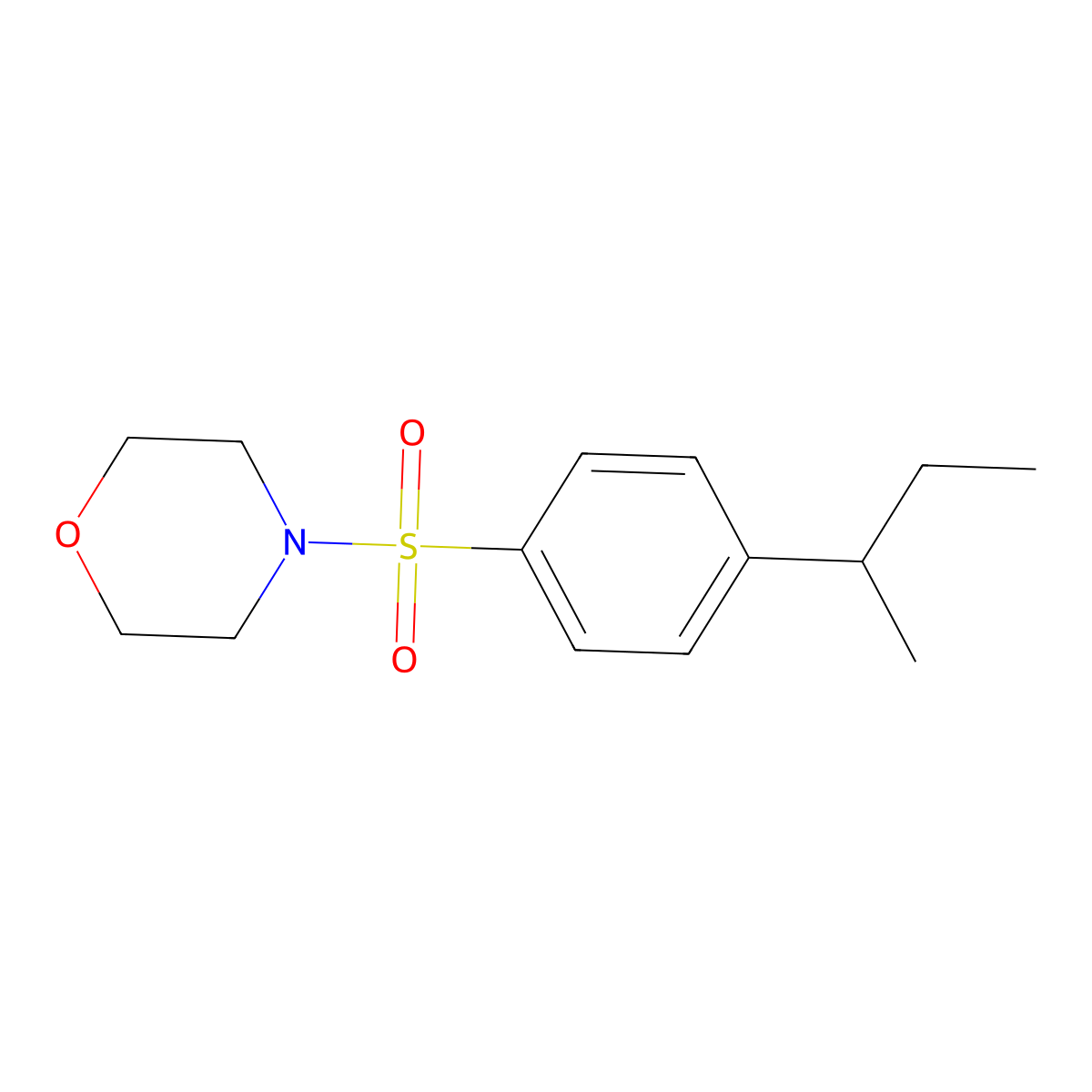 4-[(4-Sec-butylphenyl)sulfonyl]morpholine molecular structure, CAS 494826-35-6