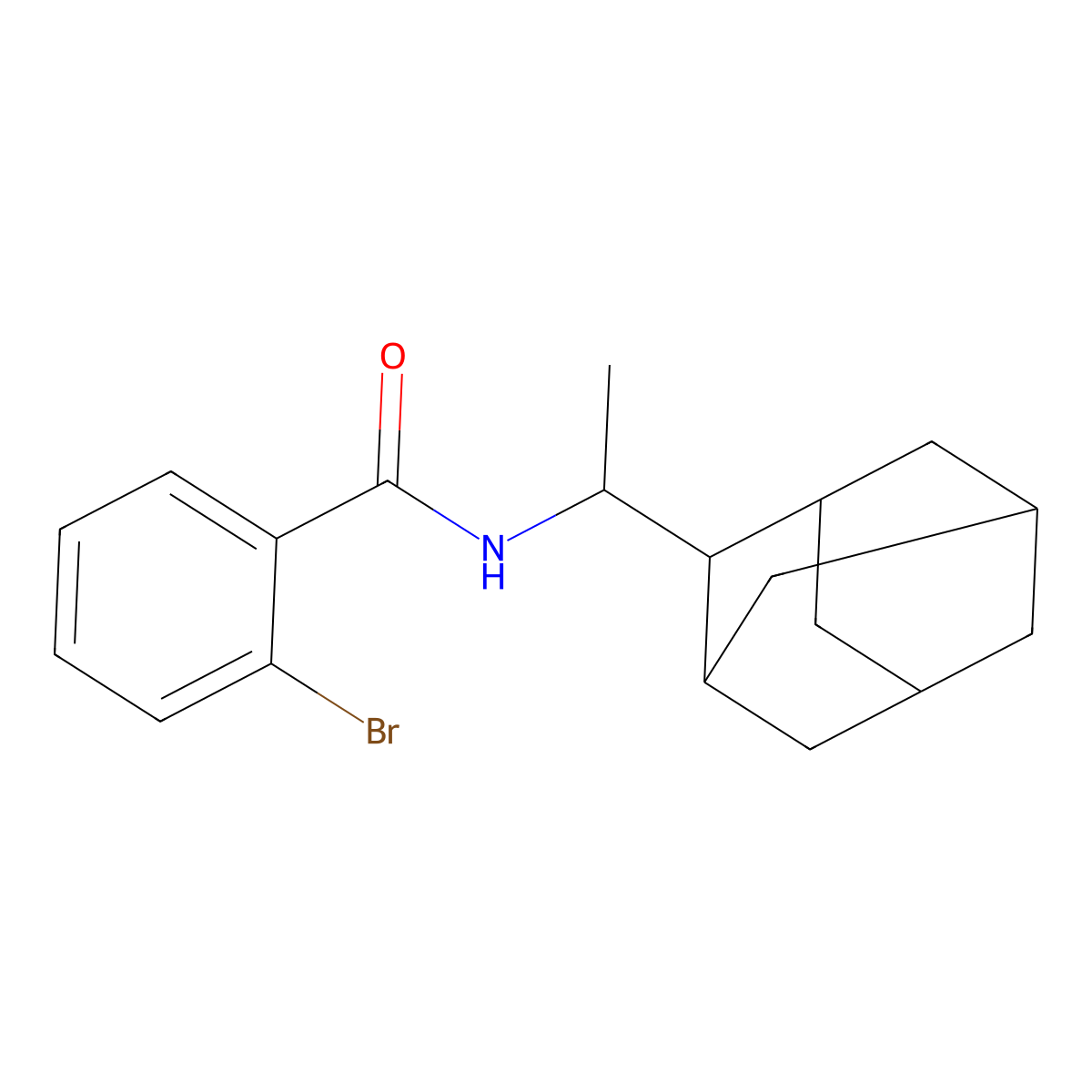 N-[1-(2-adamantyl)ethyl]-2-bromobenzamide molecular structure, CAS 494826-50-5