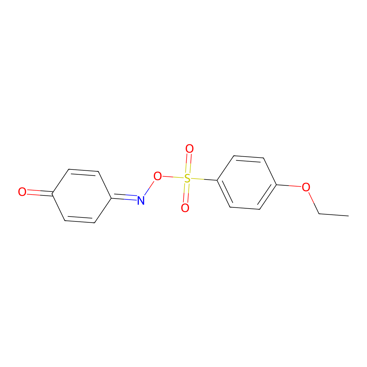 4-((((4-Ethoxyphenyl)sulfonyl)oxy)imino)cyclohexa-2,5-dienone molecular structure, CAS 494827-26-8