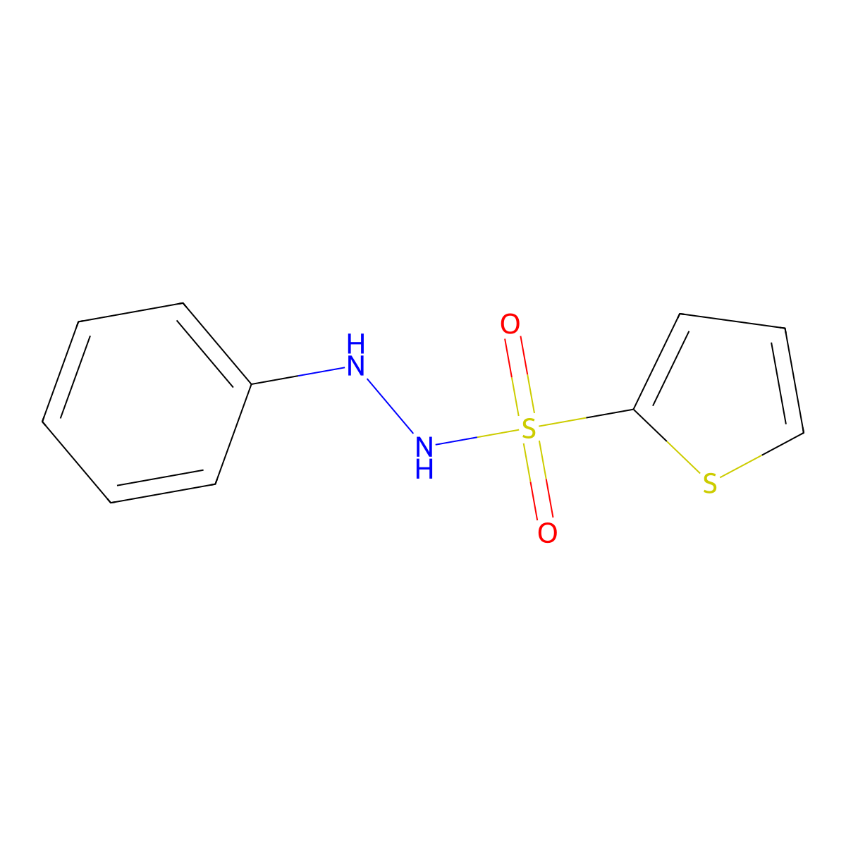 N'-phenyl-2-thiophenesulfonohydrazide molecular structure, CAS 494827-54-2
