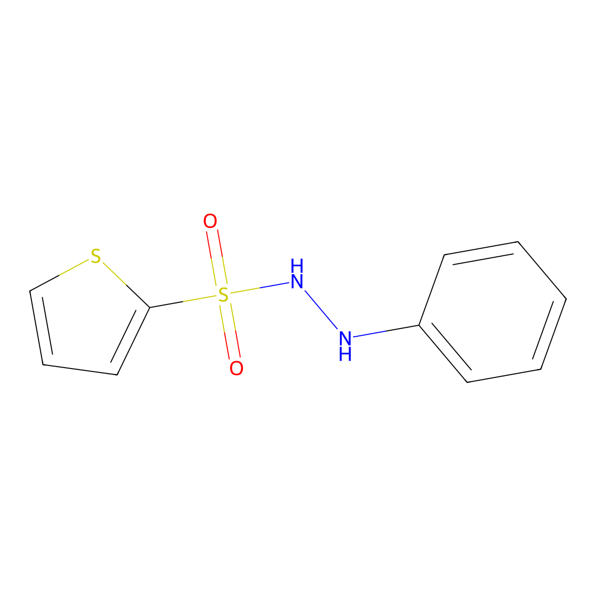 N'-phenyl-2-thiophenesulfonohydrazide molecular structure, CAS 494827-54-2