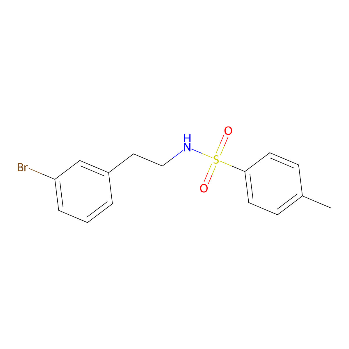 N-(3-Bromophenethyl)-4-methylbenzenesulfonamide molecular structure, CAS 494833-87-3