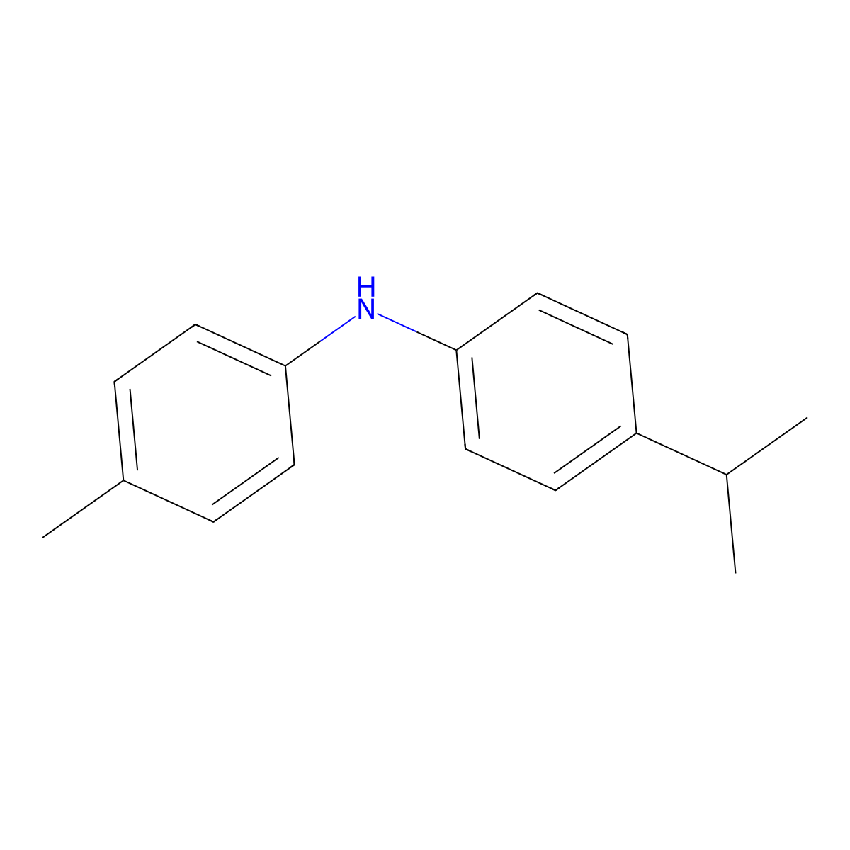 p-Isopropylphenyl-p-tolyl-amine molecular structure, CAS 494834-22-9