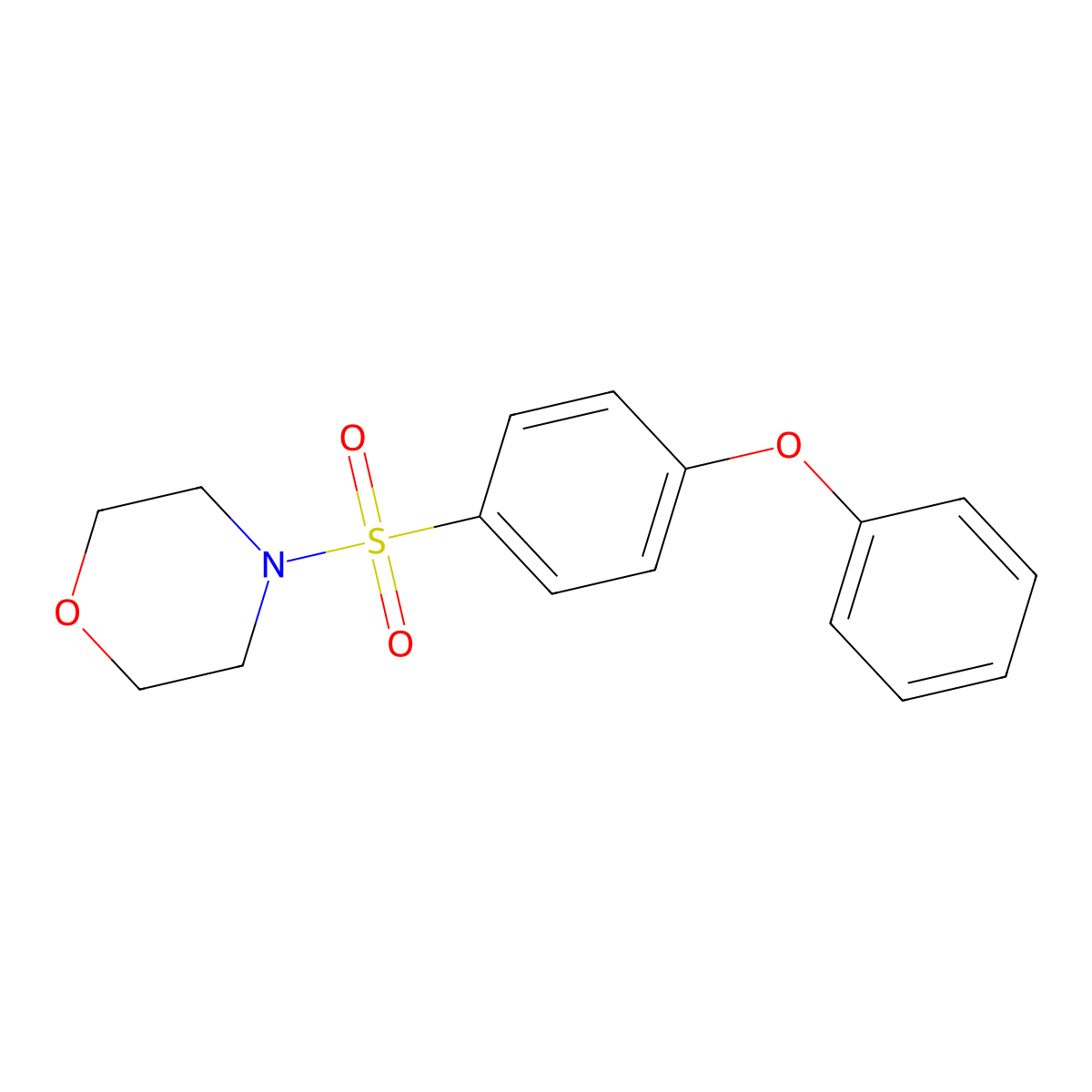 4-[(4-Phenoxyphenyl)sulfonyl]morpholine molecular structure, CAS 494838-95-8