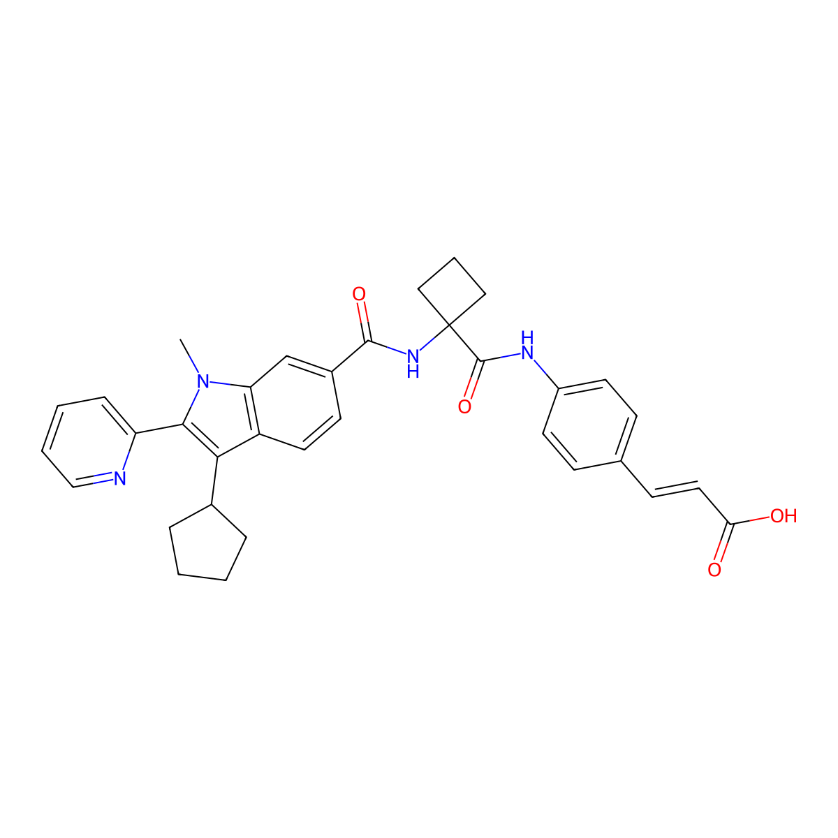 Bilb-1941 molecular structure, CAS 494856-61-0