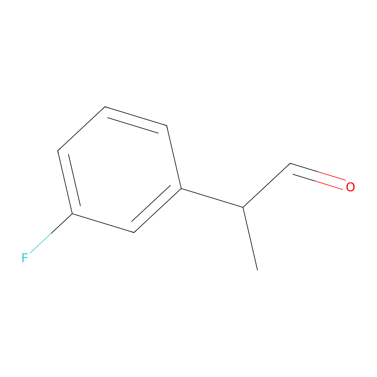 2-(3-Fluorophenyl)propanal molecular structure, CAS 494862-24-7