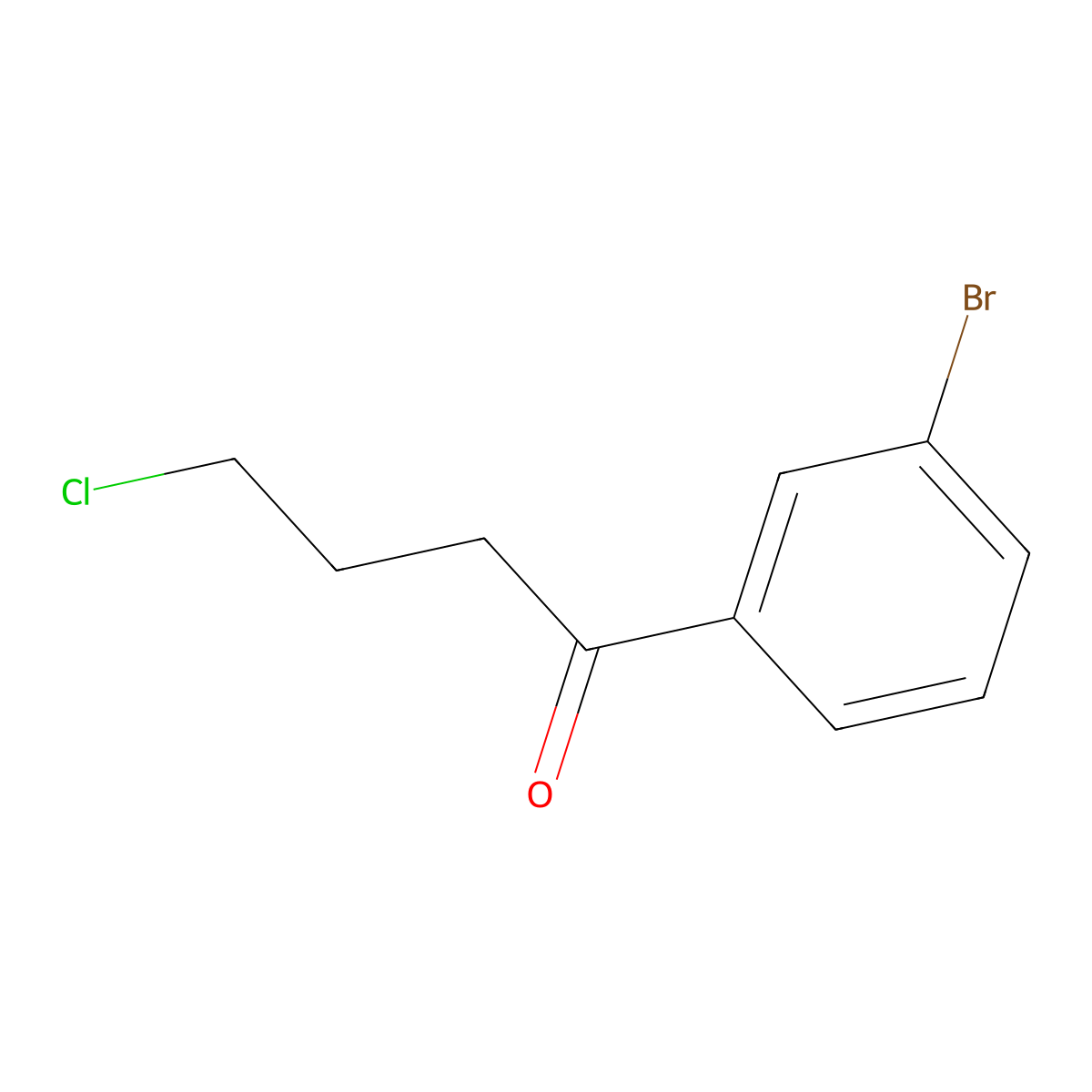 1-(3-Bromophenyl)-4-chlorobutan-1-one molecular structure, CAS 494863-34-2