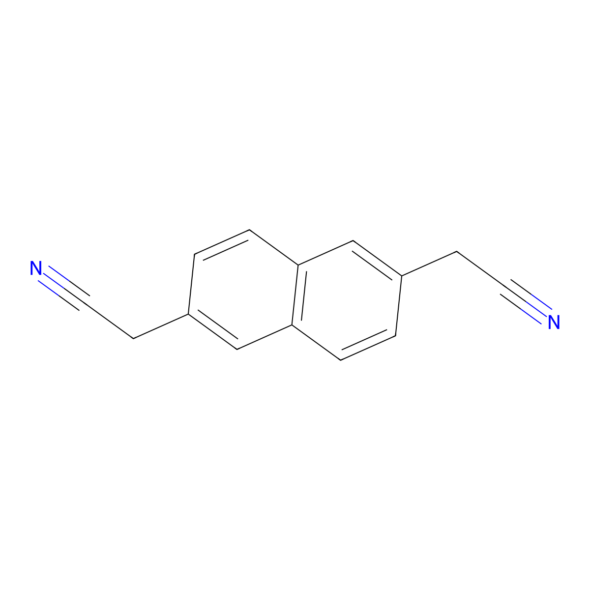2-[6-(Cyanomethyl)naphthalen-2-yl]acetonitrile molecular structure, CAS 4949-02-4