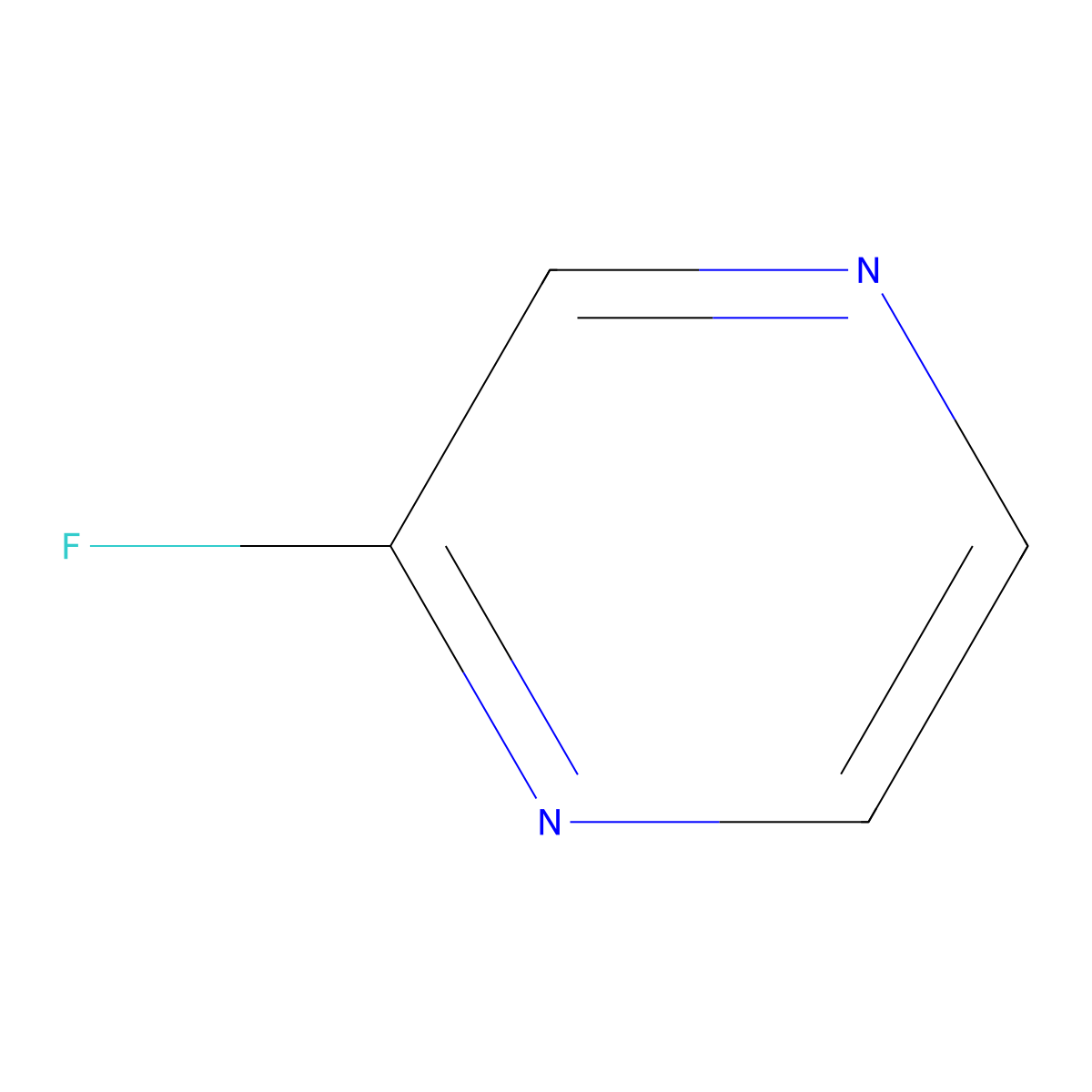 2-Fluoropyrazine molecular structure, CAS 4949-13-7