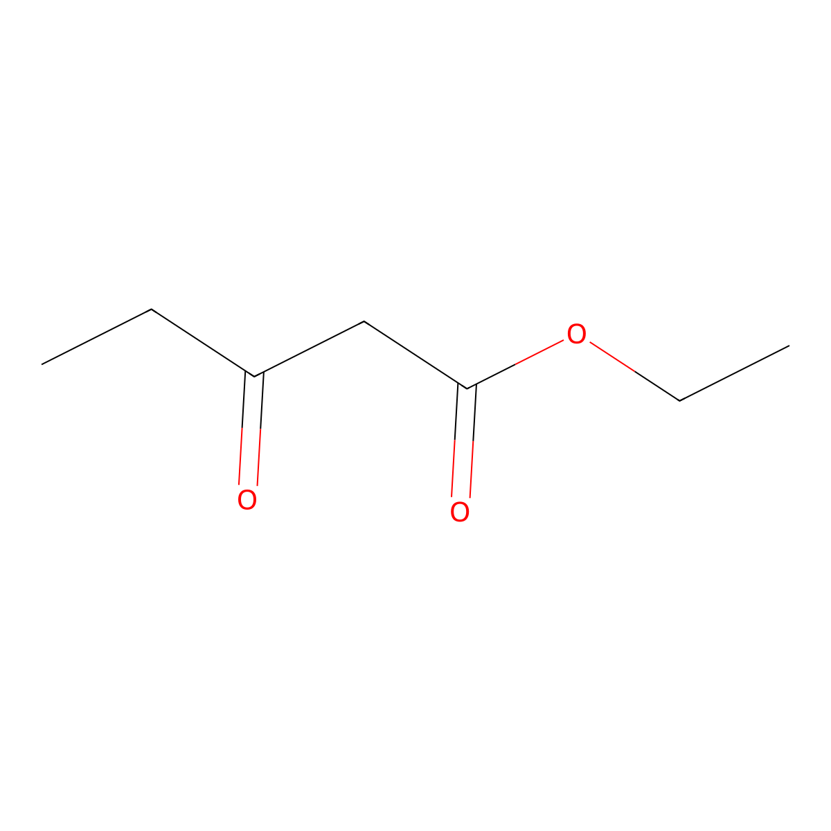 Ethyl 3-oxovalerate molecular structure, CAS 4949-44-4