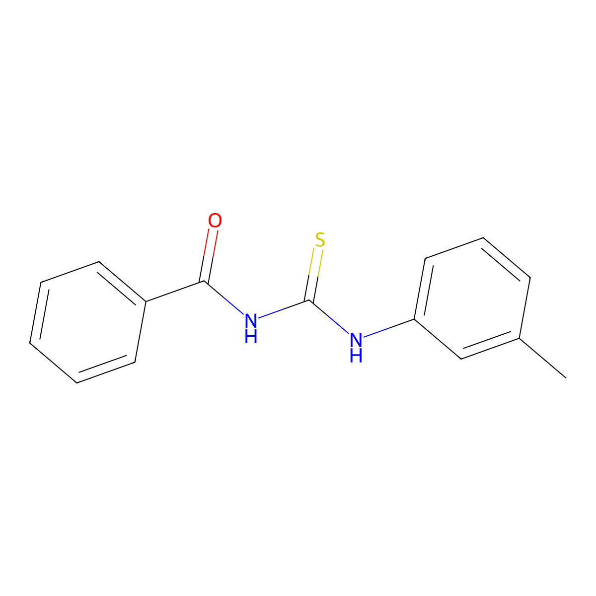 1-Benzoyl-3-(3-methylphenyl)thiourea molecular structure, CAS 4949-87-5