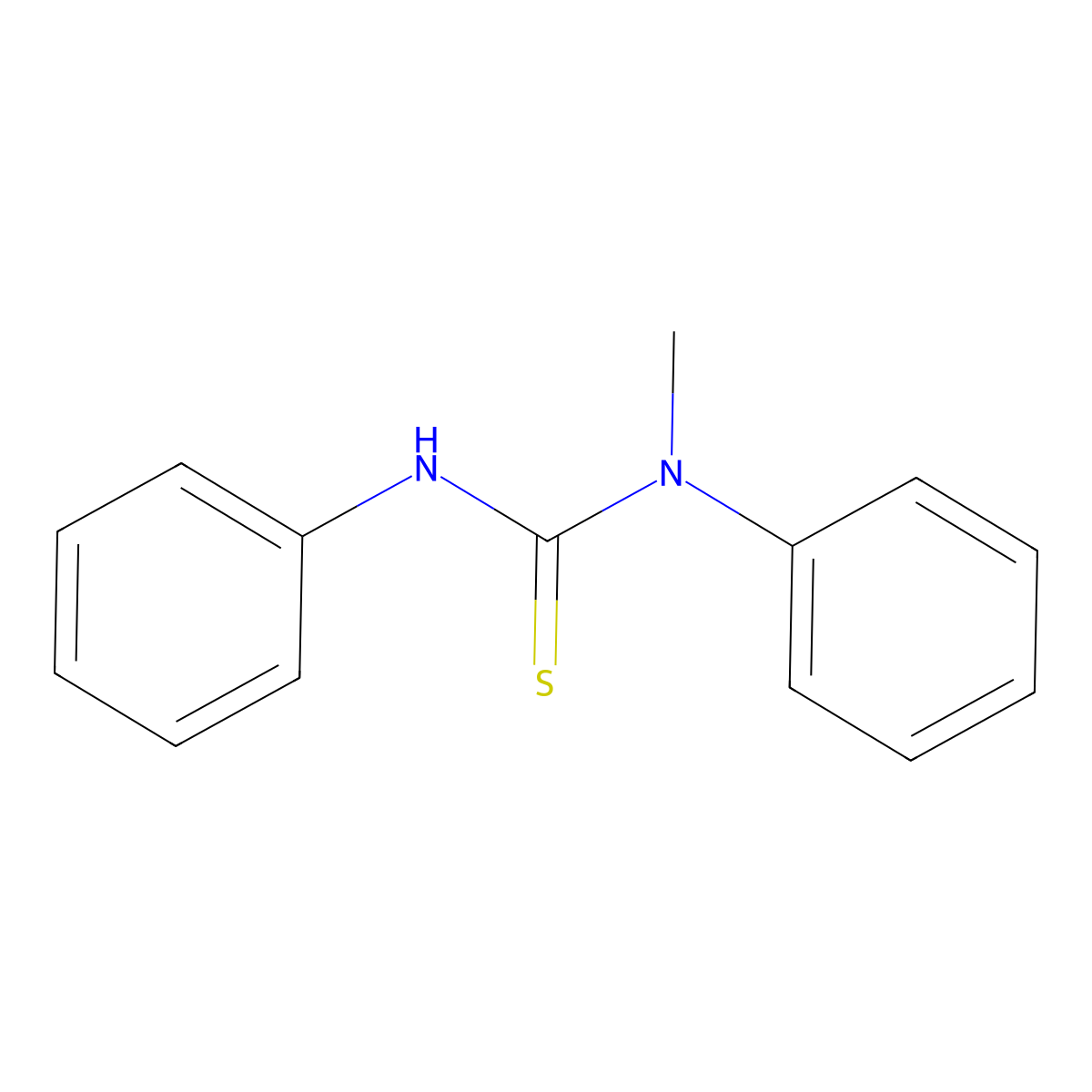 Carbanilide, N-methylthio- molecular structure, CAS 4949-93-3