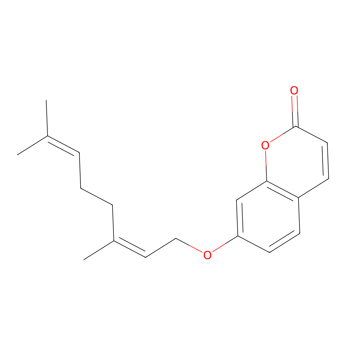 Auraptene molecular structure, CAS 495-02-3