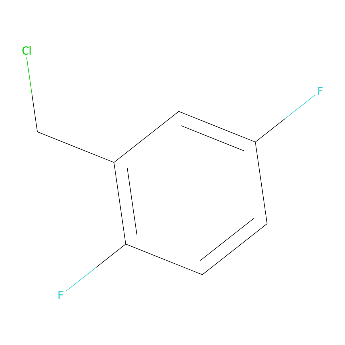 2,5-Difluorobenzyl Chloride molecular structure, CAS 495-07-8