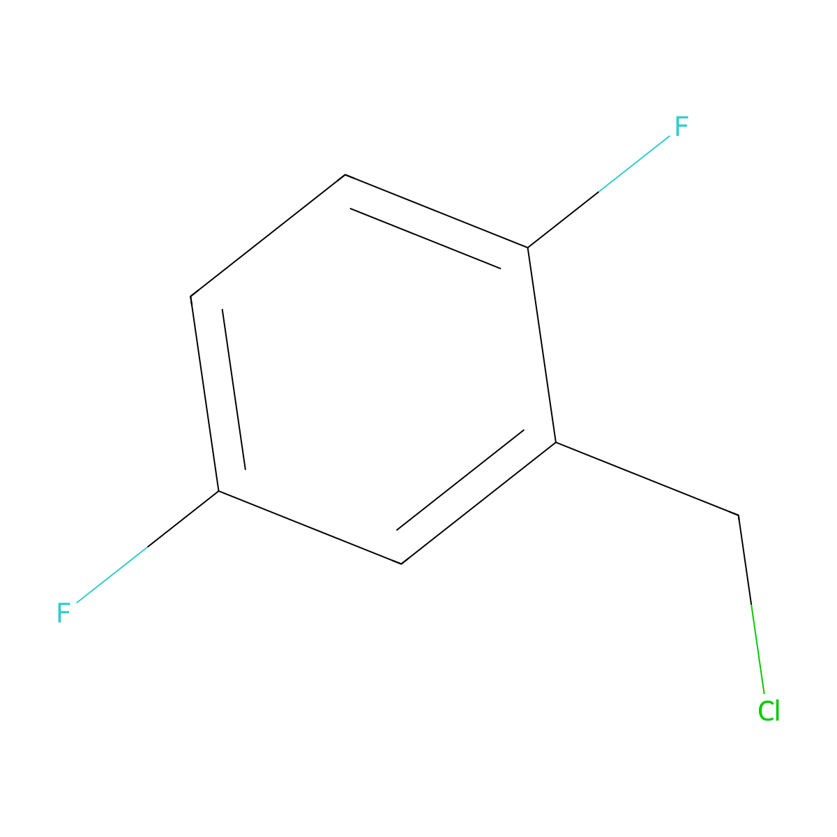 2,5-Difluorobenzyl Chloride molecular structure, CAS 495-07-8