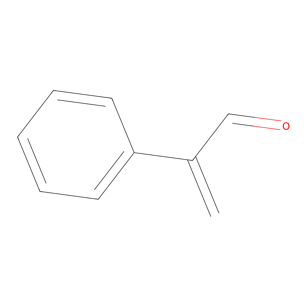 Atropaldehyde molecular structure, CAS 495-10-3