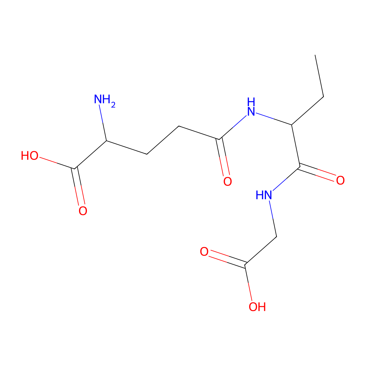 Ophthalmic acid molecular structure, CAS 495-27-2
