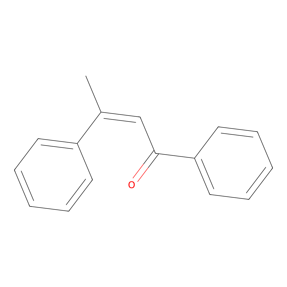 Dypnone molecular structure, CAS 495-45-4
