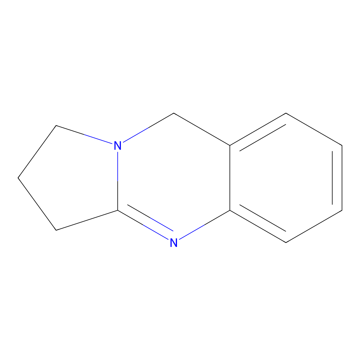 Deoxypeganine molecular structure, CAS 495-59-0