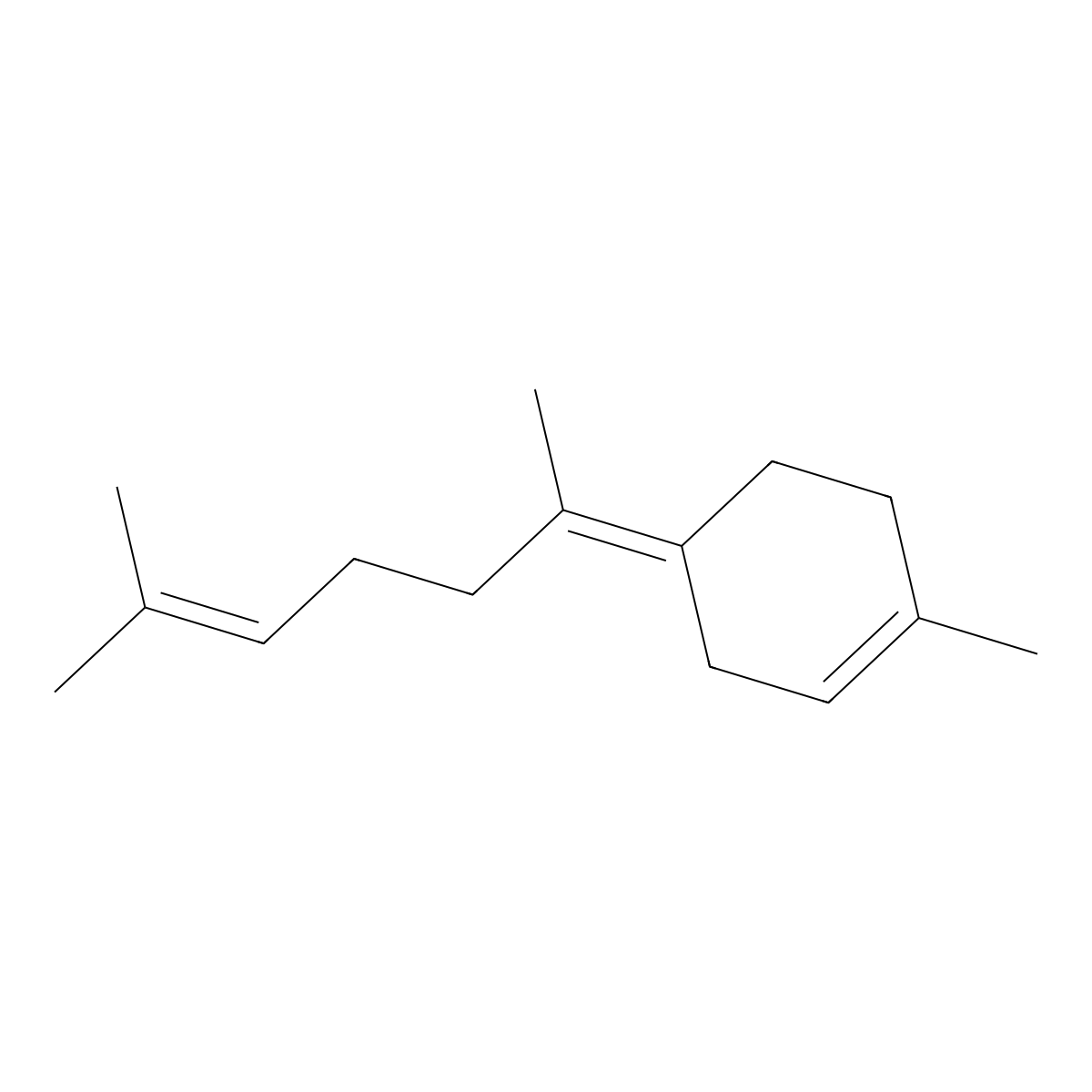 gamma-Bisabolene molecular structure, CAS 495-62-5