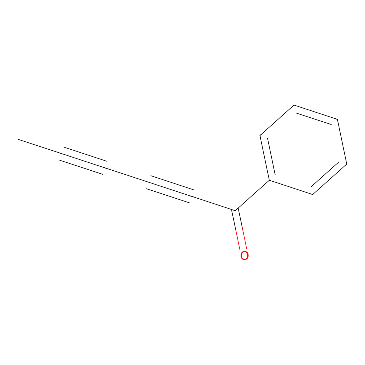 Capillin molecular structure, CAS 495-74-9