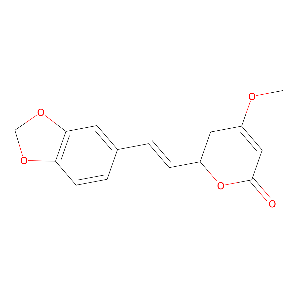 (+)-Methysticin molecular structure, CAS 495-85-2
