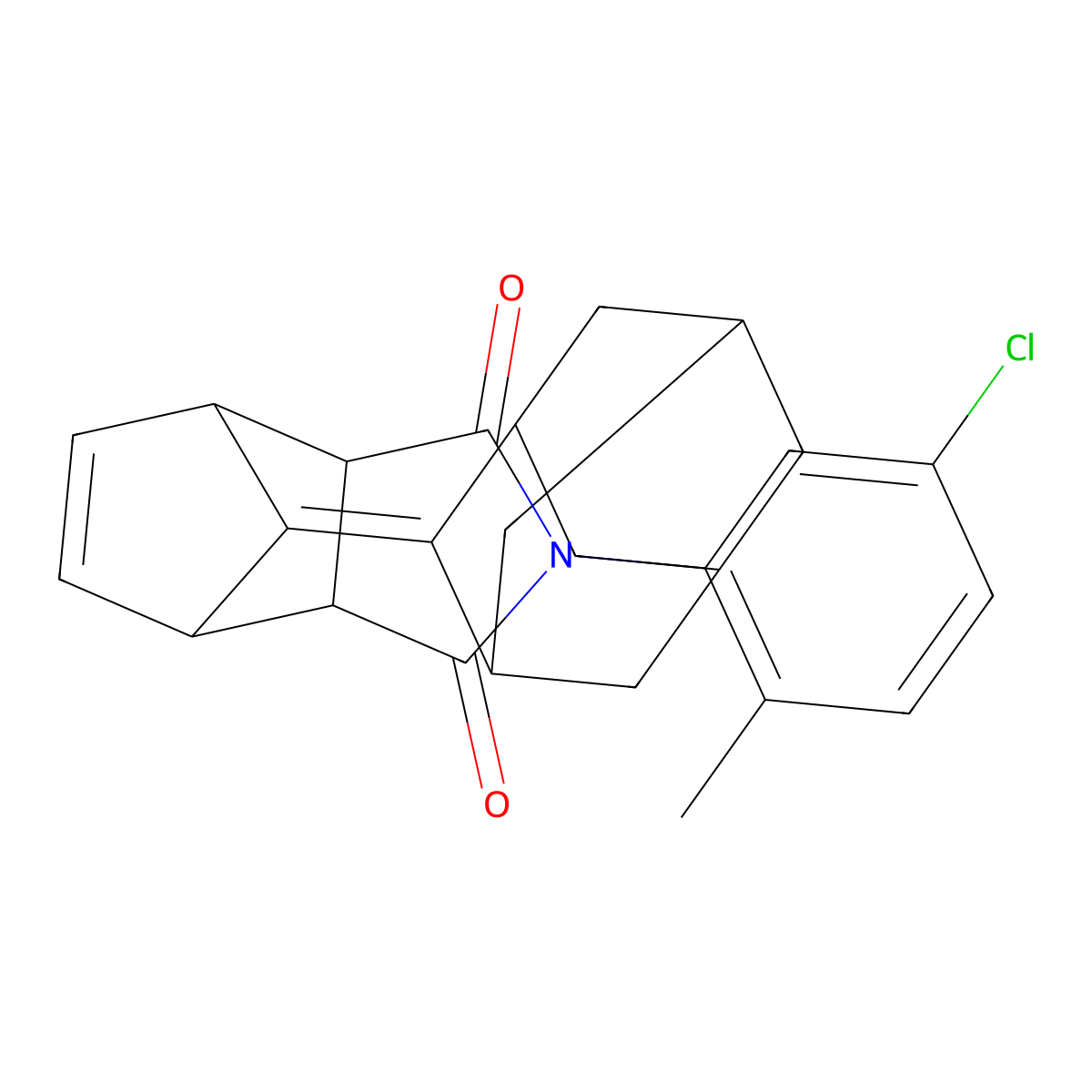 4-(5-Chloro-2-methylphenyl)-10-tricyclo[3.3.1.1~3,7~]dec-2-ylidene-4-azatricyclo[5.2.1.0~2,6~]dec-8-ene-3,5-dione molecular structure, CAS 495384-56-0