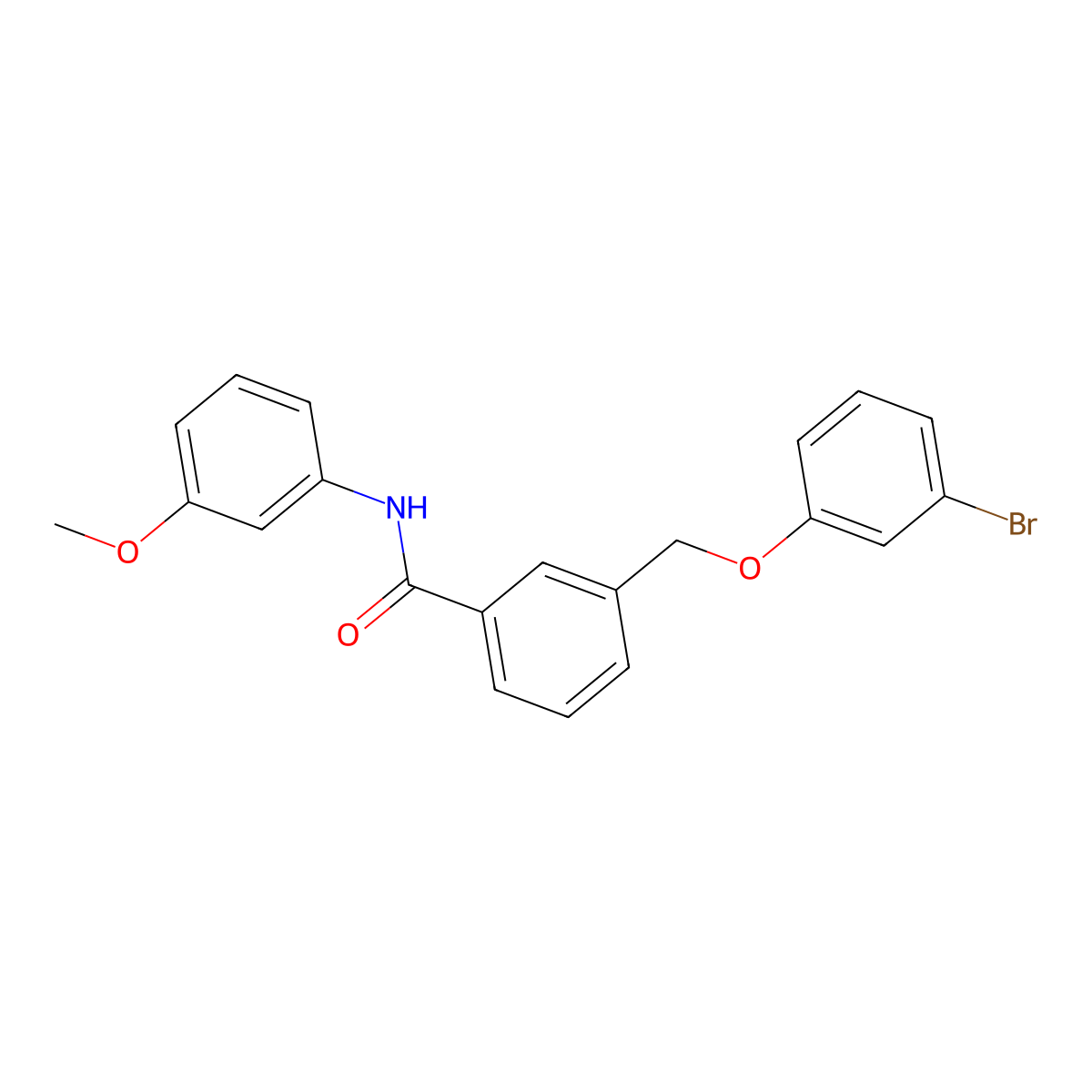 3-[(3-bromophenoxy)methyl]-N-(3-methoxyphenyl)benzamide molecular structure, CAS 495386-29-3
